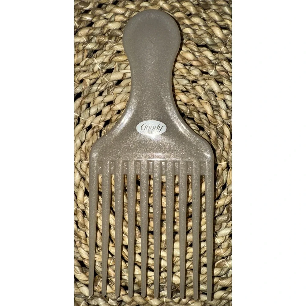 Vintage Goody Lift Pick Comb Lot‎ Of 2 Black Brown 90s Plastic